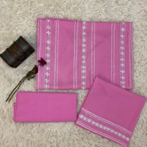 Sophisticated fresh pink hand embroidered tarkashi