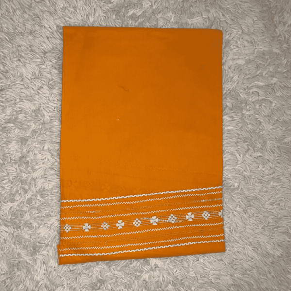 Orange hand embroidered Tarkashi and mirror work set - Image 5