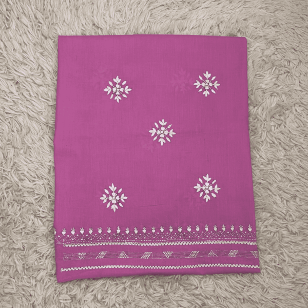 Light pink handmade embroidery of Tarkashi & katcha Tanka - Image 4