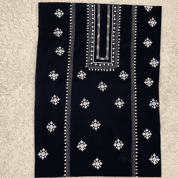 black handmade embroidery of Tarkashi & katcha Tanka - Image 2