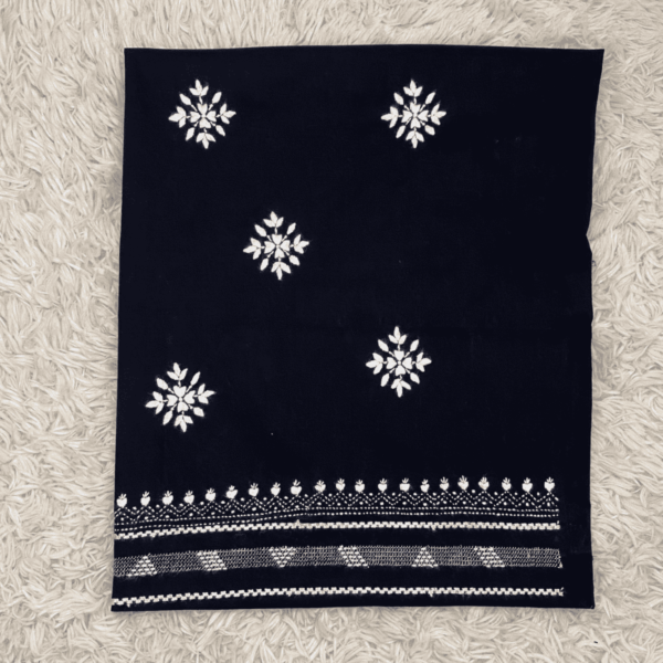 black handmade embroidery of Tarkashi & katcha Tanka - Image 4