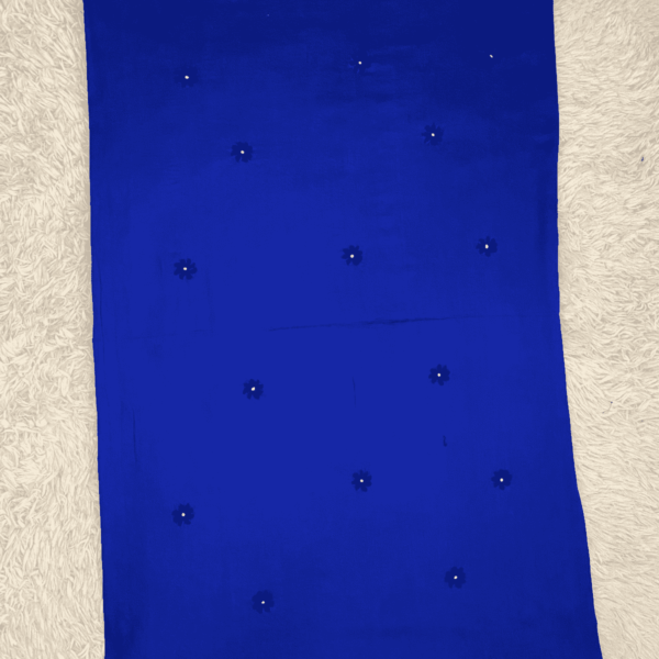 Cobalt blue handcrafted Tarkashi & Mirror work - Image 3