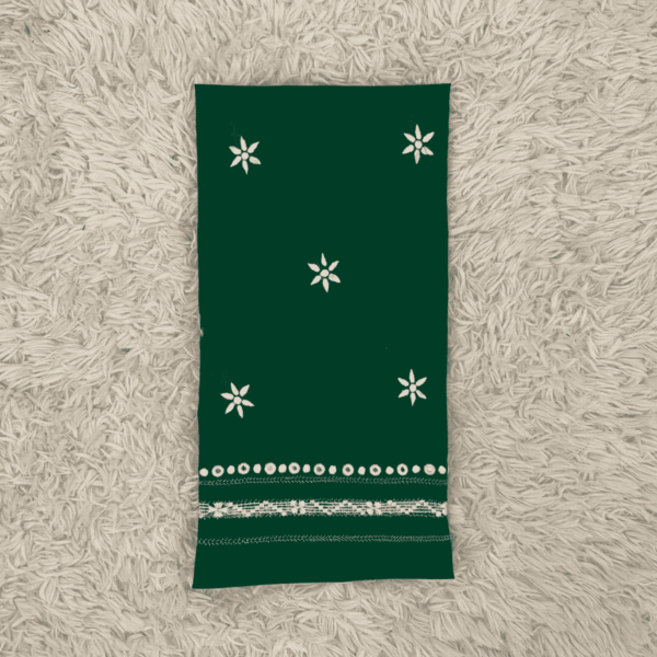 Intricately handcrafted flag green tarkashi panel set - Image 4