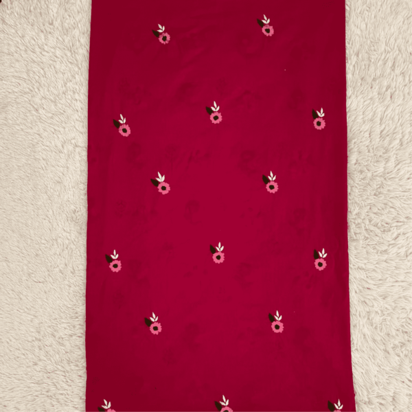 Handcrafted Hot Pink Geometric Pattern Tarkashi Set - Image 3