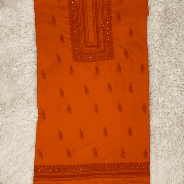 Lavish citrus hand embroidered mirror work - Image 2