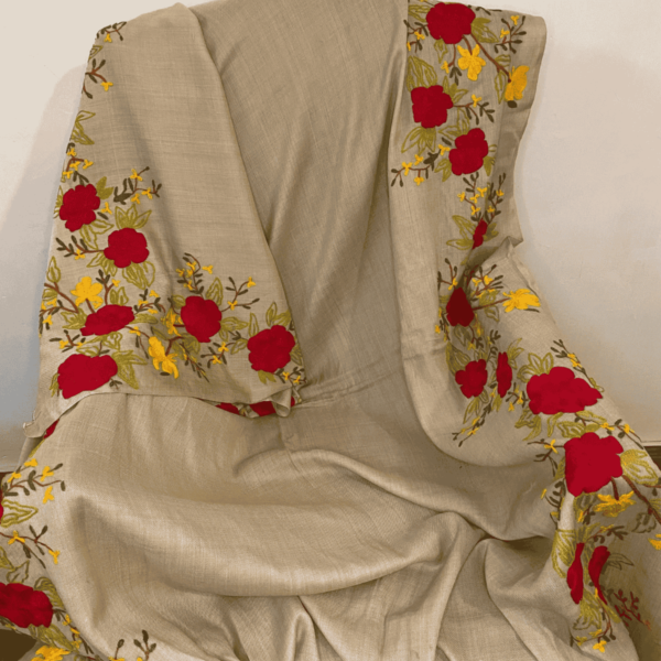 Embroidered pashmina shawl