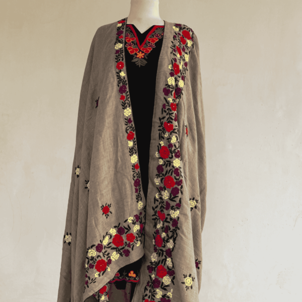 Embroidered pashmina shawl