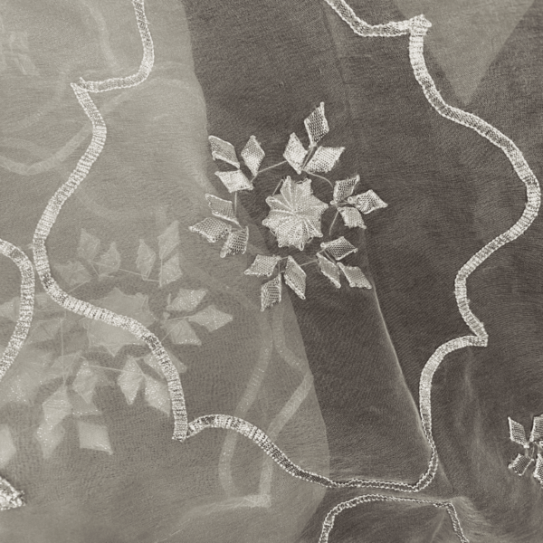 Pure organza embroidered dupatta