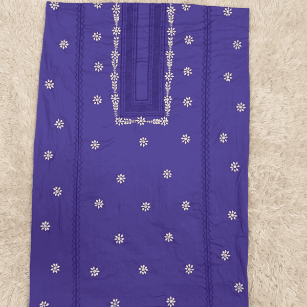 Tarkashi & Tukri hand work on lilac color