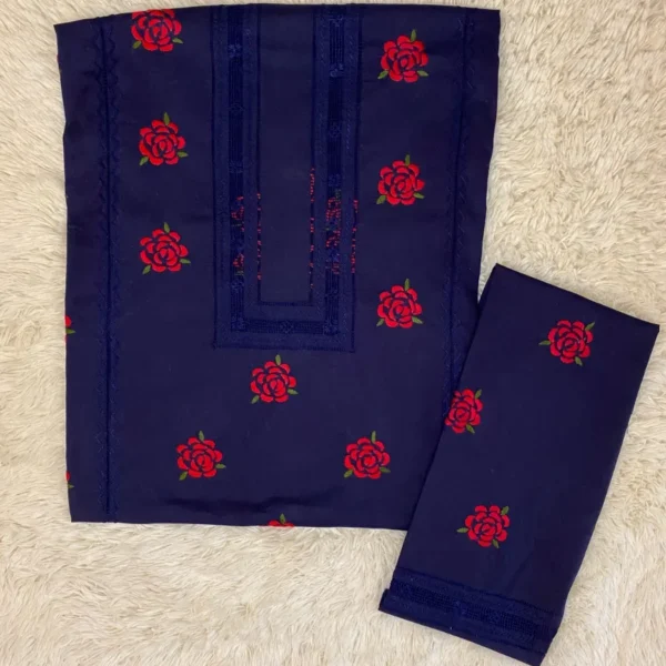 Handcrafted Navy Blue Tarkashi Set