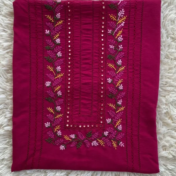 Lavish Magenta Tarkashi Panel, Daman Shirt