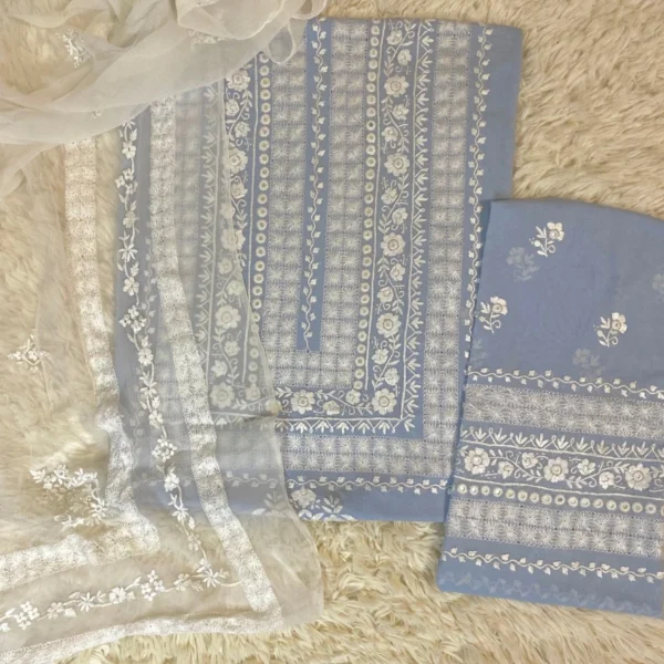 Ash Grey handmade tarkashi dress