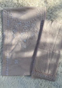Peach handmade tarkashi outfit