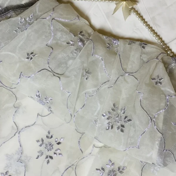Pure Organza Dupatta with Gota Handwork